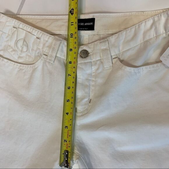 Giorgio Armani cream white jeans NWT size 28 - Picture 8 of 11